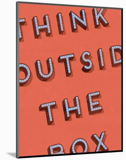 Thinking Outside the Box-null-Mounted Giclee Print