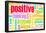 Thinking Positive As An Attitude Abstract Concept-kentoh-Framed Poster