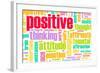 Thinking Positive As An Attitude Abstract Concept-kentoh-Framed Art Print