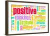 Thinking Positive As An Attitude Abstract Concept-kentoh-Framed Art Print