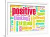 Thinking Positive As An Attitude Abstract Concept-kentoh-Framed Art Print