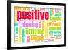 Thinking Positive As An Attitude Abstract Concept-kentoh-Framed Art Print