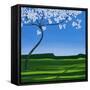 Thinking Spring-Herb Dickinson-Framed Stretched Canvas