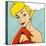 Thinking Woman in Retro Comics Style-Heizel-Stretched Canvas