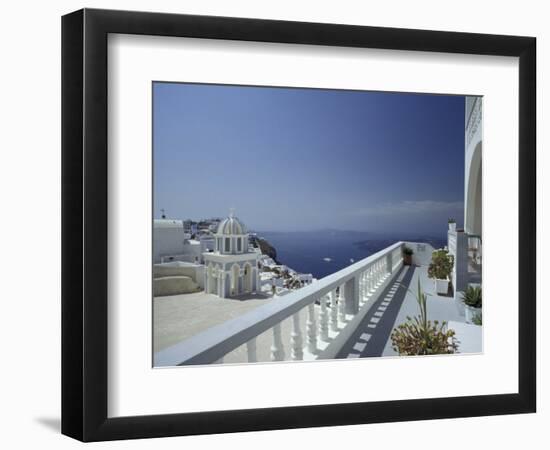 Thira and the Caldera, Santorini, Cyclades Islands, Greece-Michele Molinari-Framed Photographic Print