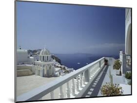 Thira and the Caldera, Santorini, Cyclades Islands, Greece-Michele Molinari-Mounted Photographic Print