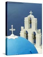 Thira Village, Santorini, Cyclades, Greek Islands, Greece, Europe-null-Stretched Canvas