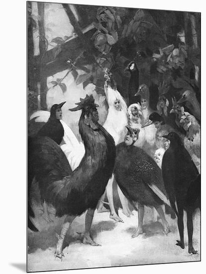 Third Act of the Play Chantecler by Rostand, 1910-Rene Lelong-Mounted Art Print