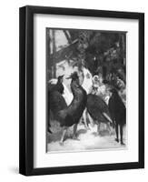 Third Act of the Play Chantecler by Rostand, 1910-Rene Lelong-Framed Art Print