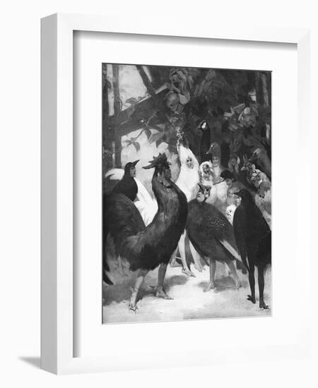 Third Act of the Play Chantecler by Rostand, 1910-Rene Lelong-Framed Art Print