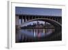 Third Ave, Bridge and Mill City, Stpaul, Minneapolis, Minnesota, USA-Walter Bibikow-Framed Photographic Print