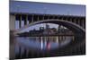 Third Ave, Bridge and Mill City, Stpaul, Minneapolis, Minnesota, USA-Walter Bibikow-Mounted Photographic Print
