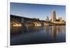 Third Avenue Bridge from Mississippi River at Dawn-Walter Bibikow-Framed Photographic Print