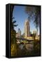 Third Avenue Bridge, Mississippi River, Minneapolis, Minnesota, USA-Walter Bibikow-Framed Stretched Canvas