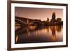 Third Avenue Bridge, Mississippi River, Minneapolis, Minnesota, USA-Walter Bibikow-Framed Photographic Print