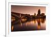 Third Avenue Bridge, Mississippi River, Minneapolis, Minnesota, USA-Walter Bibikow-Framed Photographic Print