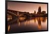 Third Avenue Bridge, Mississippi River, Minneapolis, Minnesota, USA-Walter Bibikow-Framed Photographic Print