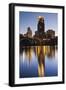 Third Avenue Bridge, Mississippi River, Minneapolis, Minnesota, USA-Walter Bibikow-Framed Photographic Print