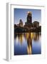 Third Avenue Bridge, Mississippi River, Minneapolis, Minnesota, USA-Walter Bibikow-Framed Photographic Print