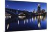 Third Avenue Bridge, Mississippi River, Minneapolis, Minnesota, USA-Walter Bibikow-Mounted Photographic Print