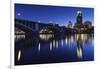 Third Avenue Bridge, Mississippi River, Minneapolis, Minnesota, USA-Walter Bibikow-Framed Photographic Print