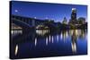 Third Avenue Bridge, Mississippi River, Minneapolis, Minnesota, USA-Walter Bibikow-Stretched Canvas