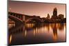 Third Avenue Bridge, Mississippi River, Minneapolis, Minnesota, USA-Walter Bibikow-Mounted Photographic Print