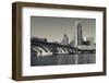 Third Avenue Bridge, Mississippi River, Minneapolis, Minnesota, USA-Walter Bibikow-Framed Photographic Print