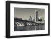 Third Avenue Bridge, Mississippi River, Minneapolis, Minnesota, USA-Walter Bibikow-Framed Photographic Print