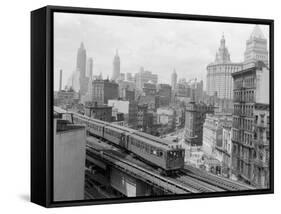 Third Avenue EL, New York, New York-John Lindsay-Framed Stretched Canvas