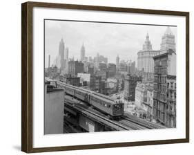 Third Avenue EL, New York, New York-John Lindsay-Framed Photographic Print