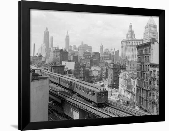 Third Avenue EL, New York, New York-John Lindsay-Framed Photographic Print