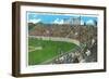 Third Base Line View of Municipal Baseball Park - San Jose, CA-Lantern Press-Framed Art Print