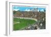 Third Base Line View of Municipal Baseball Park - San Jose, CA-Lantern Press-Framed Art Print