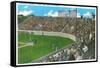 Third Base Line View of Municipal Baseball Park - San Jose, CA-Lantern Press-Framed Stretched Canvas
