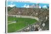 Third Base Line View of Municipal Baseball Park - San Jose, CA-Lantern Press-Stretched Canvas