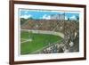 Third Base Line View of Municipal Baseball Park - San Jose, CA-Lantern Press-Framed Premium Giclee Print