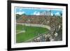 Third Base Line View of Municipal Baseball Park - San Jose, CA-Lantern Press-Framed Premium Giclee Print