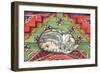 Third Carpet-Cat-Patch-Ditz-Framed Giclee Print