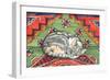 Third Carpet-Cat-Patch-Ditz-Framed Giclee Print