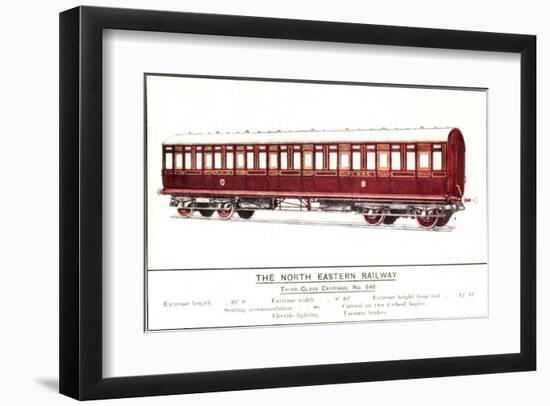 Third Class Carriage, No. 646, North Eastern Railway-null-Framed Art Print
