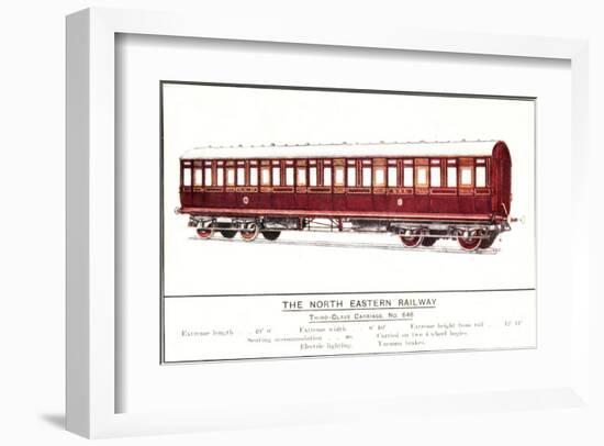 Third Class Carriage, No. 646, North Eastern Railway-null-Framed Art Print