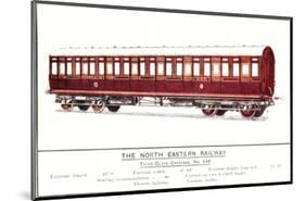 Third Class Carriage, No. 646, North Eastern Railway-null-Mounted Art Print