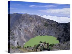 Third Crater, Created in 1994 and Containing Green Lake, Irazu Volcano, Cartago, Costa Rica-Pearl Bucknell-Stretched Canvas
