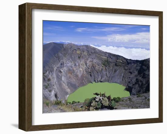 Third Crater, Created in 1994 and Containing Green Lake, Irazu Volcano, Cartago, Costa Rica-Pearl Bucknell-Framed Photographic Print