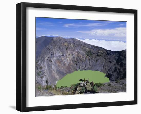 Third Crater, Created in 1994 and Containing Green Lake, Irazu Volcano, Cartago, Costa Rica-Pearl Bucknell-Framed Photographic Print