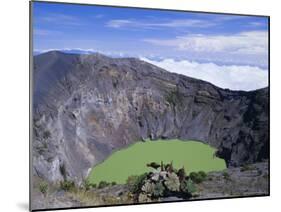 Third Crater, Created in 1994 and Containing Green Lake, Irazu Volcano, Cartago, Costa Rica-Pearl Bucknell-Mounted Photographic Print