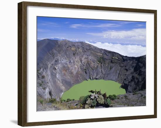 Third Crater, Created in 1994 and Containing Green Lake, Irazu Volcano, Cartago, Costa Rica-Pearl Bucknell-Framed Photographic Print