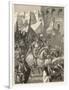 Third Crusade, Richard I Lands at Acre and Takes the City-A. Sandoz-Framed Photographic Print