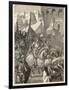 Third Crusade, Richard I Lands at Acre and Takes the City-A. Sandoz-Framed Photographic Print